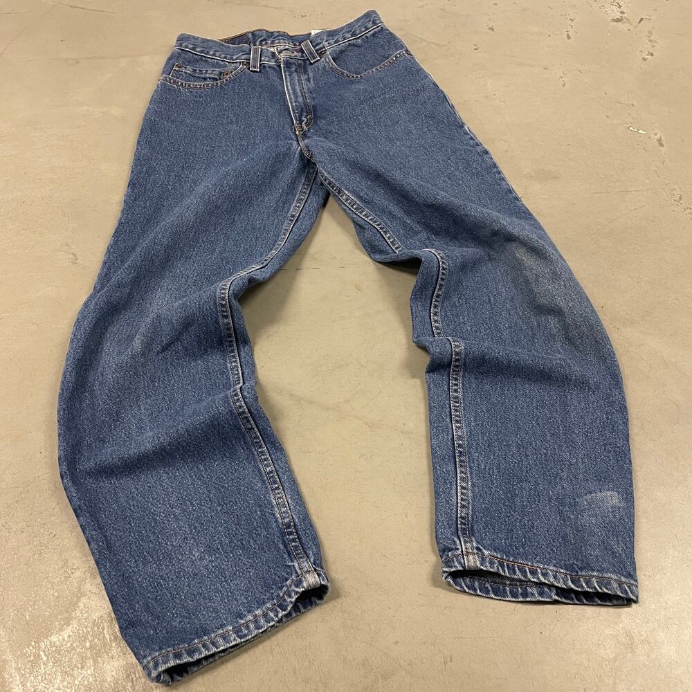 90s paper tab baggy Levi’s 550 student jeans 27x28